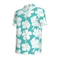 thumbnail image 2 of Rocae Vintage Floral for Men's Short Sleeve Polo Shirt, Quick Drying Performance Moisture Wicking Sports Men's Golf Shirt Small, 2 of 9