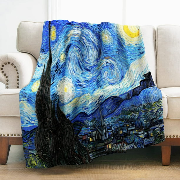 Manta Levens Van Gogh Starry Night, 152 x 203 cm, franela