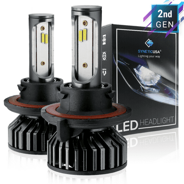 Syneticusa H13 LED CSP Headlight Headlamp CANBUS Error Free Hi Low Beam Light Bulbs
