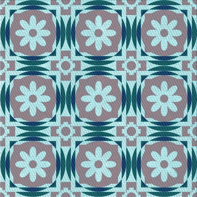 Ahgly Company Tapis d'Intérieur Lavable en Machine Carré Transitionnel Bleu Lagon, 4 Pieds Carré