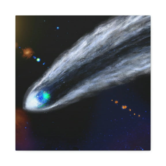 Comet Against The Sky - Canvas