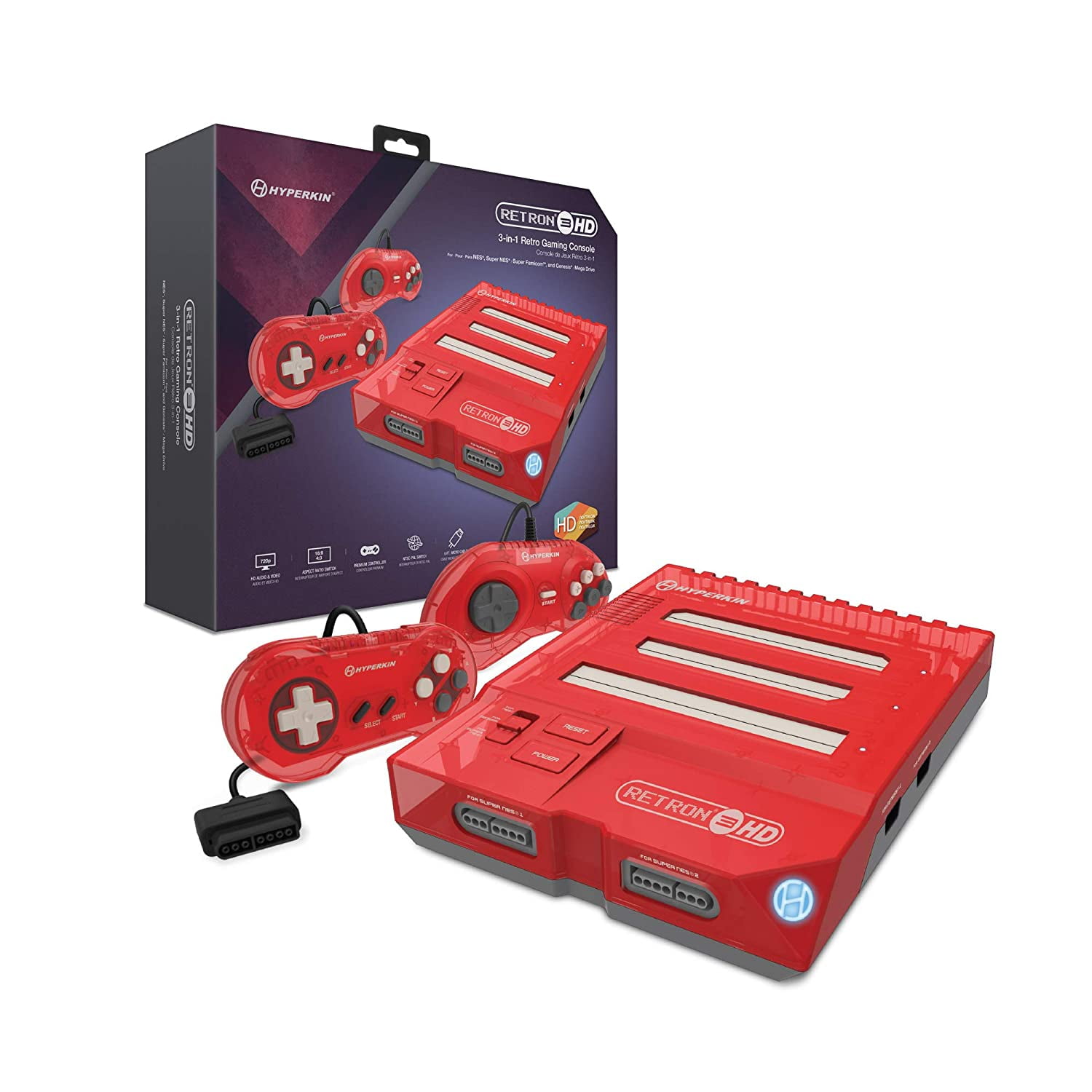 Hyperkin SupaRetroN HD SNES Retro Gaming Console - Space Hyperkin SupaRetroN HD SNES Retro Gaming Console - Space