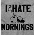 thumbnail image 2 of I Hate Mornings Sleeping Panda Womens Slim Fit Graphic Tee Brisco Brands S, 2 of 5