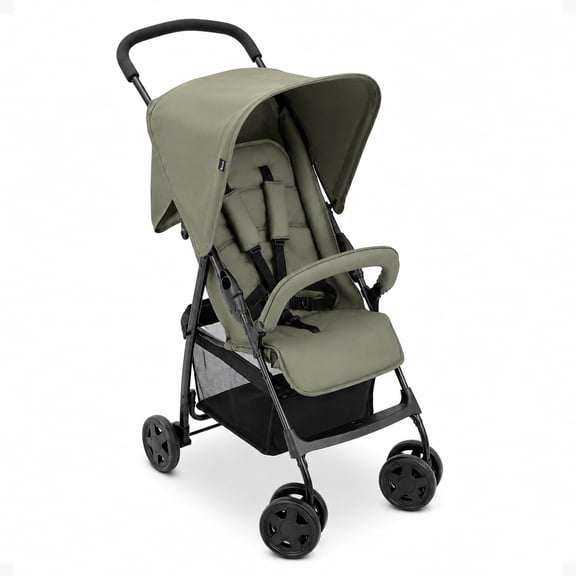 hauck Sport T13 Lightweight Compact Foldable Stroller Pushchair, Dark Olive