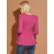 thumbnail image 5 of CamiBásiDe ManLarCon Cuello Redondo Y Peplum Informal PaMujer CiruepúrpuXS, 5 of 6