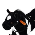 thumbnail image 6 of Qaba Kids Plush Ride On Toy Walking Horse with Wheels and Realistic Sounds, 30"H, Black, 6 of 9