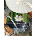 thumbnail image 3 of Outdoor Tablecloth with Umbrella Hole, Zen Stones Water Flowing Spillproof Waterproof Outdoor Table Cover, Floral Green Forest Patio Tablecloths for Party/Garden/Picnic, Round 54 inch, 3 of 9