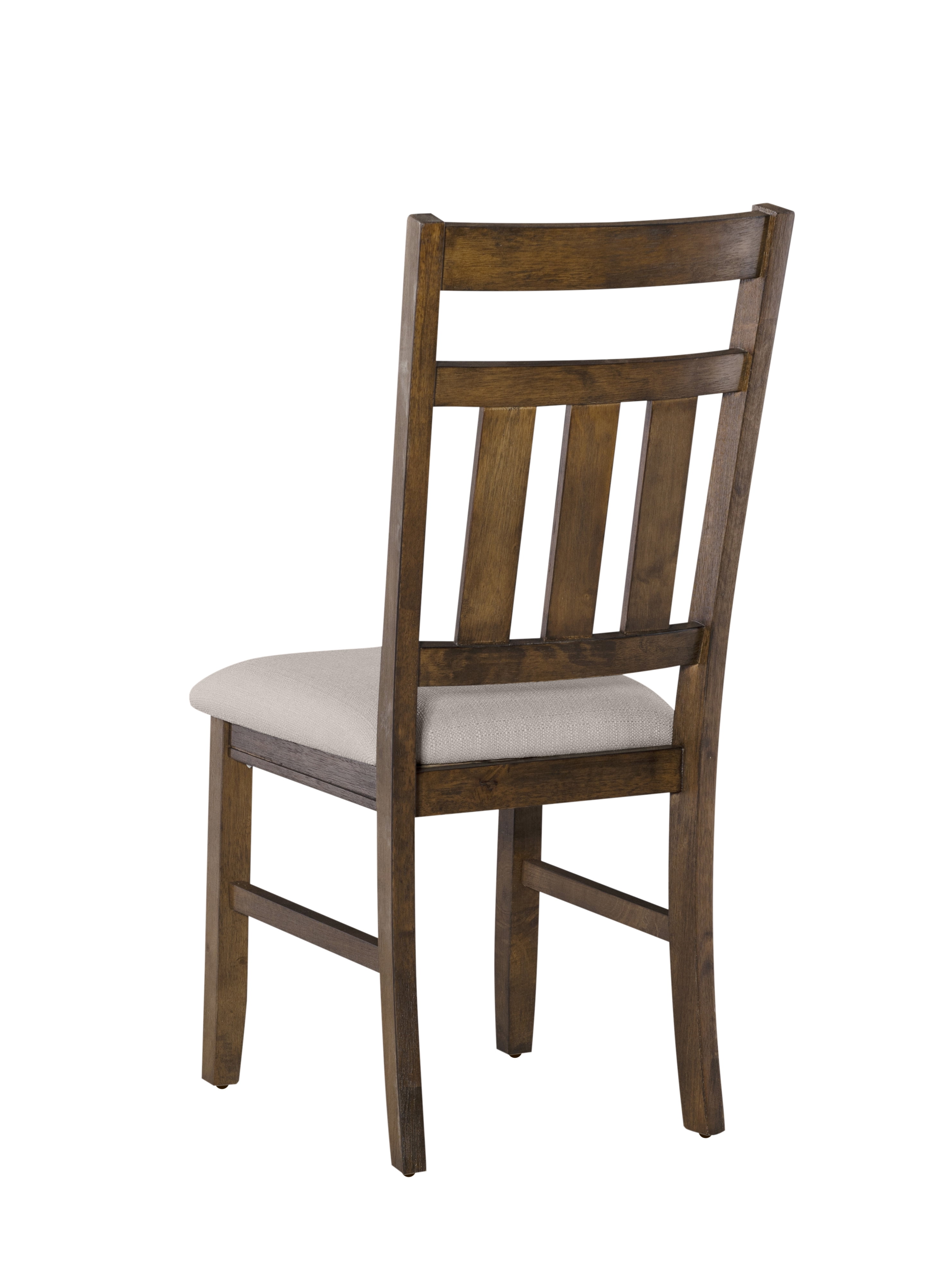 Turino Farmhouse 7-Piece Dining Set, Rustic Umber Base with Tan Fabric