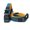 Orange Blue, variant on Adjustable Honeycomb PVC Dog Collar, 20mm Width, Green Pink, for Medium Dogs