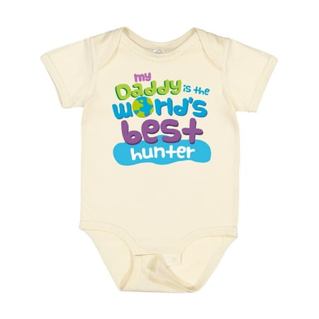 

Inktastic Hunting Dad Worlds Best Gift Baby Boy or Baby Girl Bodysuit