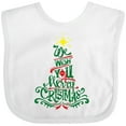 thumbnail image 3 of Inktastic We Wish You a Merry Christmas Boys or Girls Baby Bib, 3 of 4