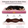thumbnail image 4 of Exclusivo Mezcla Large Dog Bed with Removable and Washable Cover, Orthopedic Pet Bed for Crates, Non-Slip Bottom and Waterproof Liner, 42"×28", Pink, 4 of 10
