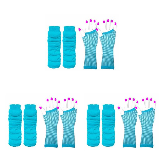 Conjunto de accesorios para guantes de rejilla Qarigey adorno de vestir elegante disfraz de mujer estilo Simple guantes largos