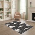 thumbnail image 2 of ODIKA 4'x6' Ultra-Soft Area Rug, Charcoal Navy Sky Starry Design Constellation Clouds and Celestial Accents Washable, Bare feet friendly, Silk-Touch for Bedroom Home office, 2 of 7