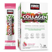 Force Factor Collagen Boosting Superfoods, Tropical Fruit Flavor, 20 Stick Packs