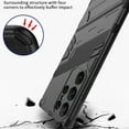 thumbnail image 4 of ELEHOLD Rugged Case for Samsung Galaxy S23 Ultra Slim Thin Case with Built-in Hidden Kickstand Anti-Scratch Hybrid Shockproof Case for Samsung S23 Ultra 6.8",Silver, 4 of 9