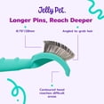 thumbnail image 3 of Jelly Pet Cepillo Universal para Perros Cepillo de Aseo para Perros Elimina Enredos y la Capa Interna Muerta Tuffer Que Enredos Maltés Shi-Tzu Caniche Bichón Alfileres Firmes Verde Azulado Pequeño, 3 of 8