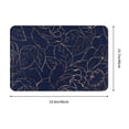 thumbnail image 3 of Goofa 16"x24" Inches Copper-Gold Gloss Outline Navy Dark Blue Doormats for Outdoor Entrance - Non-Slip Welcome Mat, Heavy Duty Door Mats Outdoor, Spring Doormat, 3 of 9
