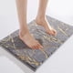 thumbnail image 5 of Alfombra de baño | Terciopelo de espuma absorbente antideslizante | Lavable a máquina | Microfibra ultra suave | Tapice de baño de secado rápido | Negro, Gris, Blanco | 40x60cm Confort Felpado, 5 of 9