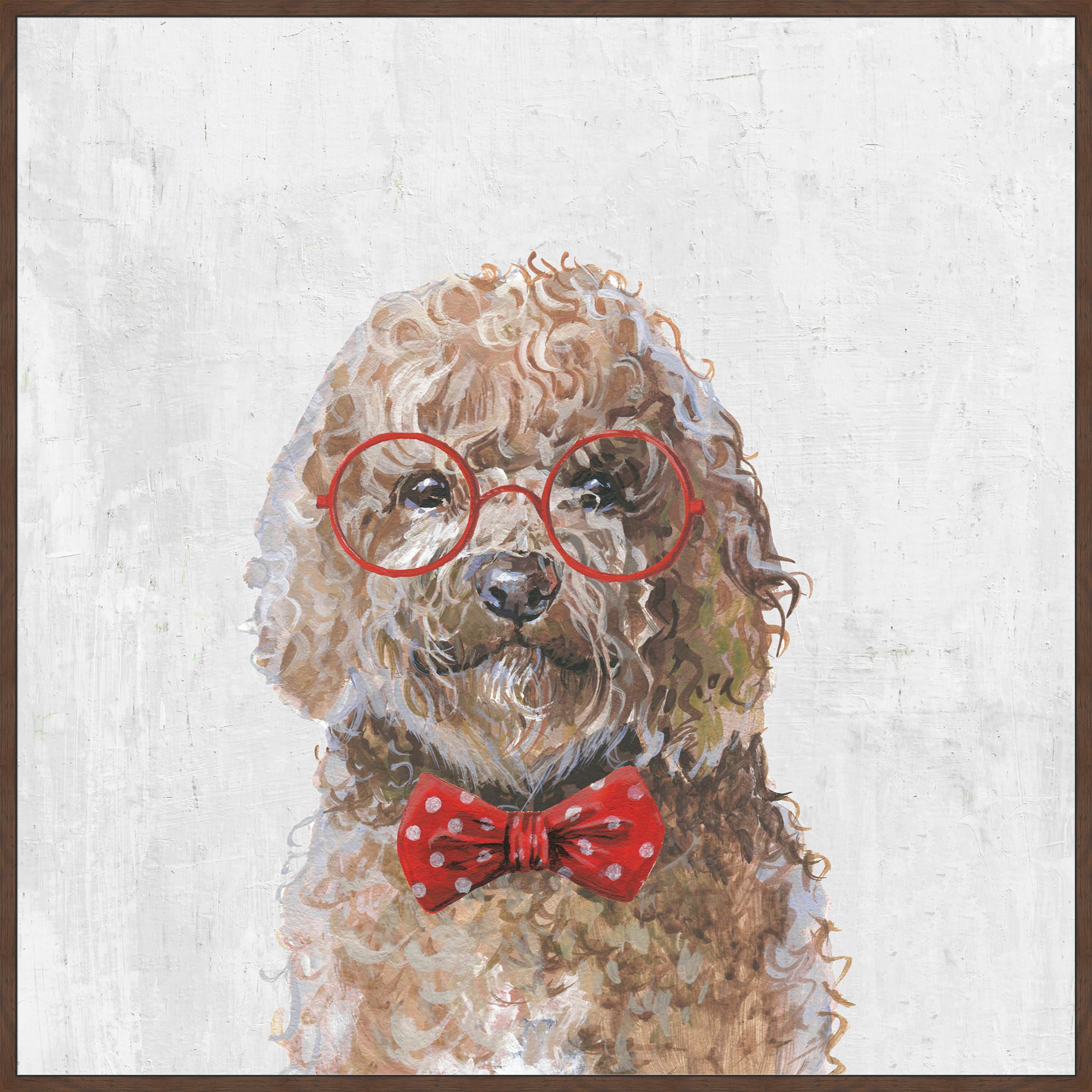 Marmont Hill "Curly and Shaggy" Floater Framed Painting Print on Canvas