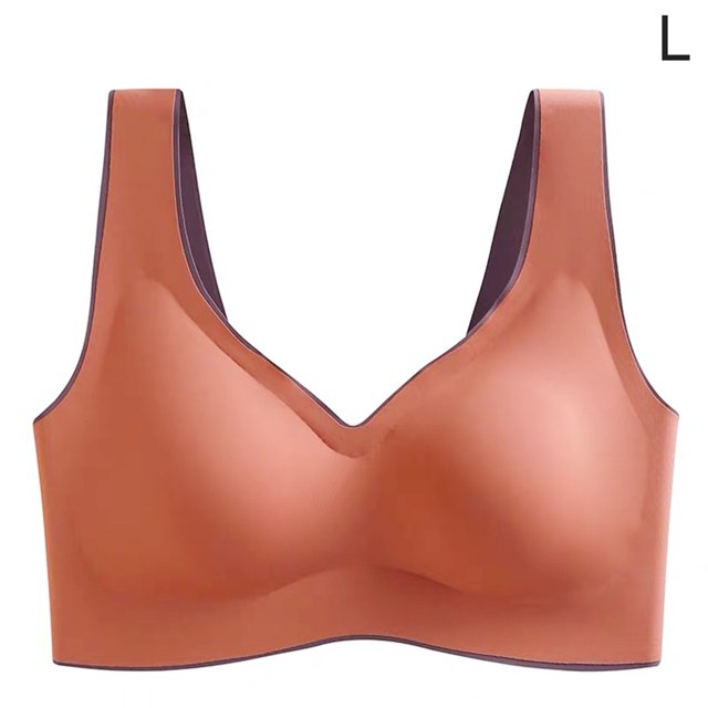 Sujetador sin costuras Sport Yoga Running Hacer subir Vest Underwire Soft Sleep Ropa interior de mujer, Rojo, L Scienceny AP001300-10B