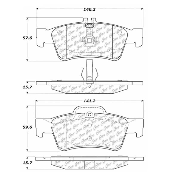 Go Parts Oe Replacement For 2003 2013 Mercedes Benz Sl500 Rear Disc Brake Pad Set For Mercedes Benz Sl500 Walmart Com Walmart Com