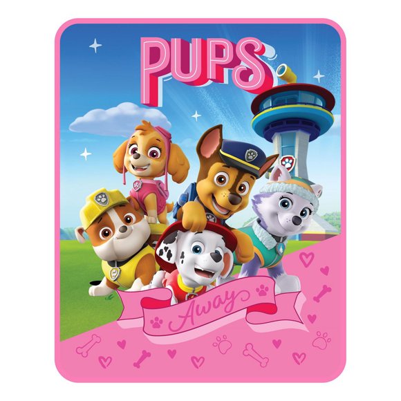 Jeté doux et soyeux Paw Patrol "Always Pups"
