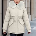thumbnail image 2 of Lindreshi Winter Coats for Women 2023 Trendy Women's Fall and Winter Long Sleeved Warm Cotton Jacket Bread, 2 of 4