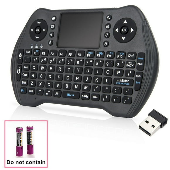 Mini Wireless Keyboard , 2.4GHz Wireless Mini Keyboard Controller with Compatible with Android TV Box, IPTV, HTPC, Smart TV, PC,etc