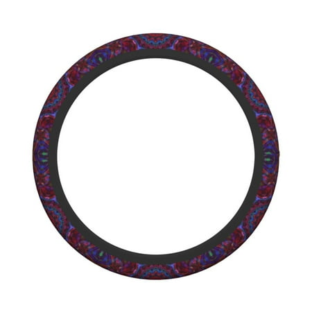 XMXY Car Steering Wheel Cover, Rosette Mandala Non-Slip Jeep Truck Universal Elastic Steering Wheel Protector 15 inch