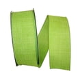 thumbnail image 1 of Reliant Ribbon 92573W-204-40K Everyday Linen Value Wired Edge Ribbon - Lime - 2.5 in. x 50 yards, 1 of 1
