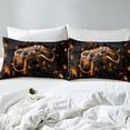 thumbnail image 4 of YST Kids Gamer Bed Sheets Set Game Console Sheets Full for Kids Teen 3D Orange Geometry Square Gaming Sheet Set Cool Gamepad Gamer Controller Top Fitted Sheet with 2 Pillowcases, 4 of 5