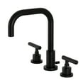 thumbnail image 3 of Kingston Brass Manhattan 8 in. Widespread Bathroom Faucet Polished Nickel Polished, 3 of 5