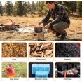 thumbnail image 6 of Portable Wood Burning Stove with Foldable Stainless Steel Burner, Titanium Grill Plate, Ash Tray and Secondary Combustion for Camping Hiking Outdoor BBQ, 6 of 9