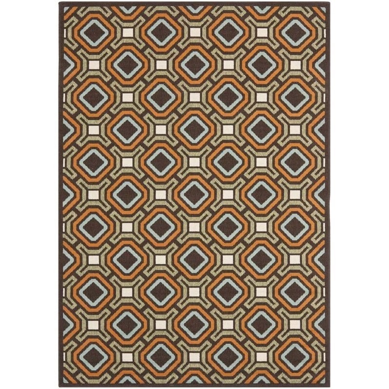 Safavieh Veranda Chocolate Indoor Outdoor Rug 8 X 11 2