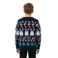 thumbnail image 2 of Kuleyang Little Boys Girls Christmas Sweaters Xmas Winter Cute Knit Cartoon Prints Unisex Top Clothes for 3-6 Years Nevy Blue, 2 of 9