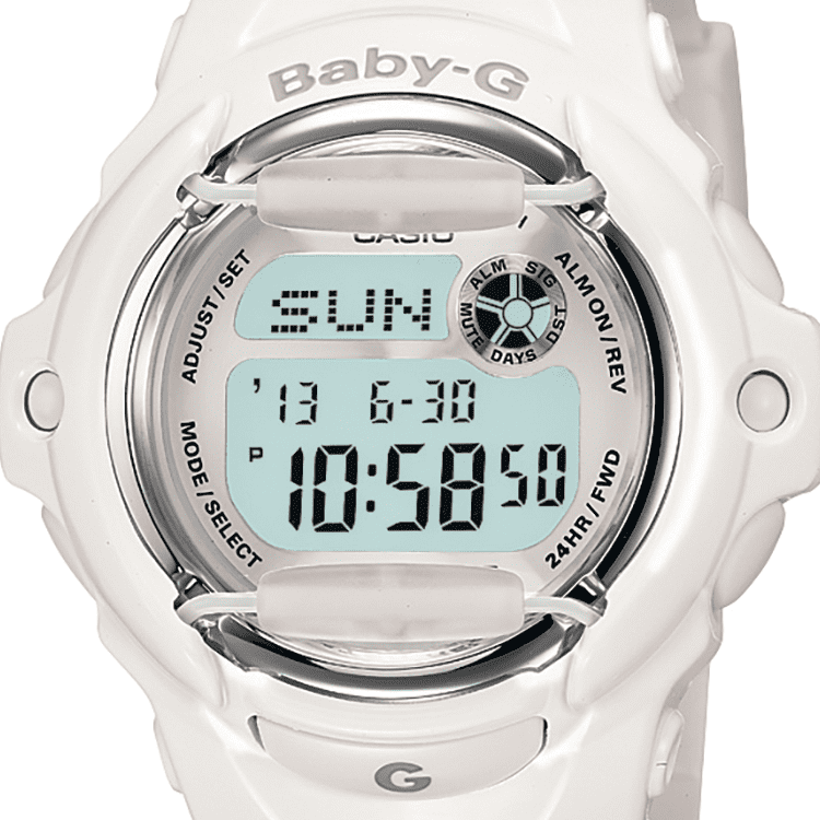 Casio Baby-G White Digital Watch BG169R-7AM - Walmart.com