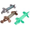 thumbnail image 2 of Flmtop Dog Cartoon Animal Shape Bite Resistant Teeth Cleaner Molar with Sounder Pet Toy Brown, 2 of 8