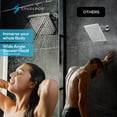thumbnail image 6 of SparkPod High Pressure Rainfall Shower Head, Easy Install, Energy Saving (8 inch Square, Polished Chrome), 6 of 9