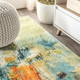 thumbnail image 5 of JONATHAN Y CONTEMPORARY POP 2 x 8 Runner Rug, Modern Abstract Waterfall - Blue/Cream, CTP100A-28, 5 of 10