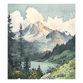 thumbnail image 6 of Yayeee Magnetic Dishwasher Cover for The Front Decoration Home Kitchen Machine Sticker Protector, Watercolor Mountatin, 6 of 6