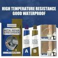 thumbnail image 5 of Ljxge Casting Rubber Ab Casting Adhesive High Temperature Welding Adhesive Metal Casting Crack Agent Leak Sealing And Electric Welding 50+50G, 5 of 9