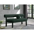 thumbnail image 2 of Meridian Furniture Parlor Green Boucle Fabric Bench, 2 of 7