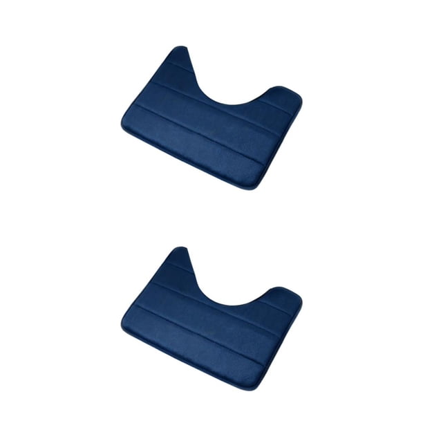 Alfombrillas Antideslizantes Injueey para baño Interior Fáciles de Instalar y Ecológicas Antimanchas Azul Marino 40x50cm 2piezas