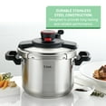thumbnail image 4 of T-fal Clipso Stainless Steel Pressure Cooker, 6.3 Quart, Silver, 4 of 13