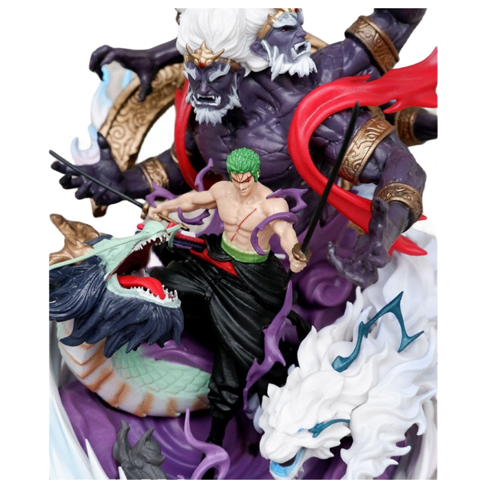 Njube Anime Figure Hell Roronoa Zoro Figure PVC Action Toys 21.5cm Otaku Favorite Static Statue Game Decoration Gift