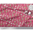 thumbnail image 3 of Soimoi Japan Crepe Satin Fabric Cactus Tree Decor Fabric Printed Yard 42 Inch Wide, 3 of 3