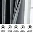 thumbnail image 5 of XmhyTop Thick Long Window Curtains - 132*213cm 1 slice, Block Out Curtains for Bedroom Windows, Polyester Fabric, Light Blocking Drapes for Home Decor.Light gray+yellow., 5 of 5