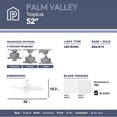 thumbnail image 3 of Honeywell Palm Valley 52" White Tropical Ceiling Fan with 5 Palm Blades, Pull Chain & Reverse Airflow, 3 of 10