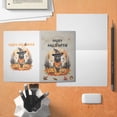thumbnail image 4 of Happy Halloween Belgian Malinois Witches Hat Pumpkin Carving 5x7in Folded Greeting Card Sheepdog Dog Lover Gifts Single Note Card with Envelope - 02019, 4 of 5